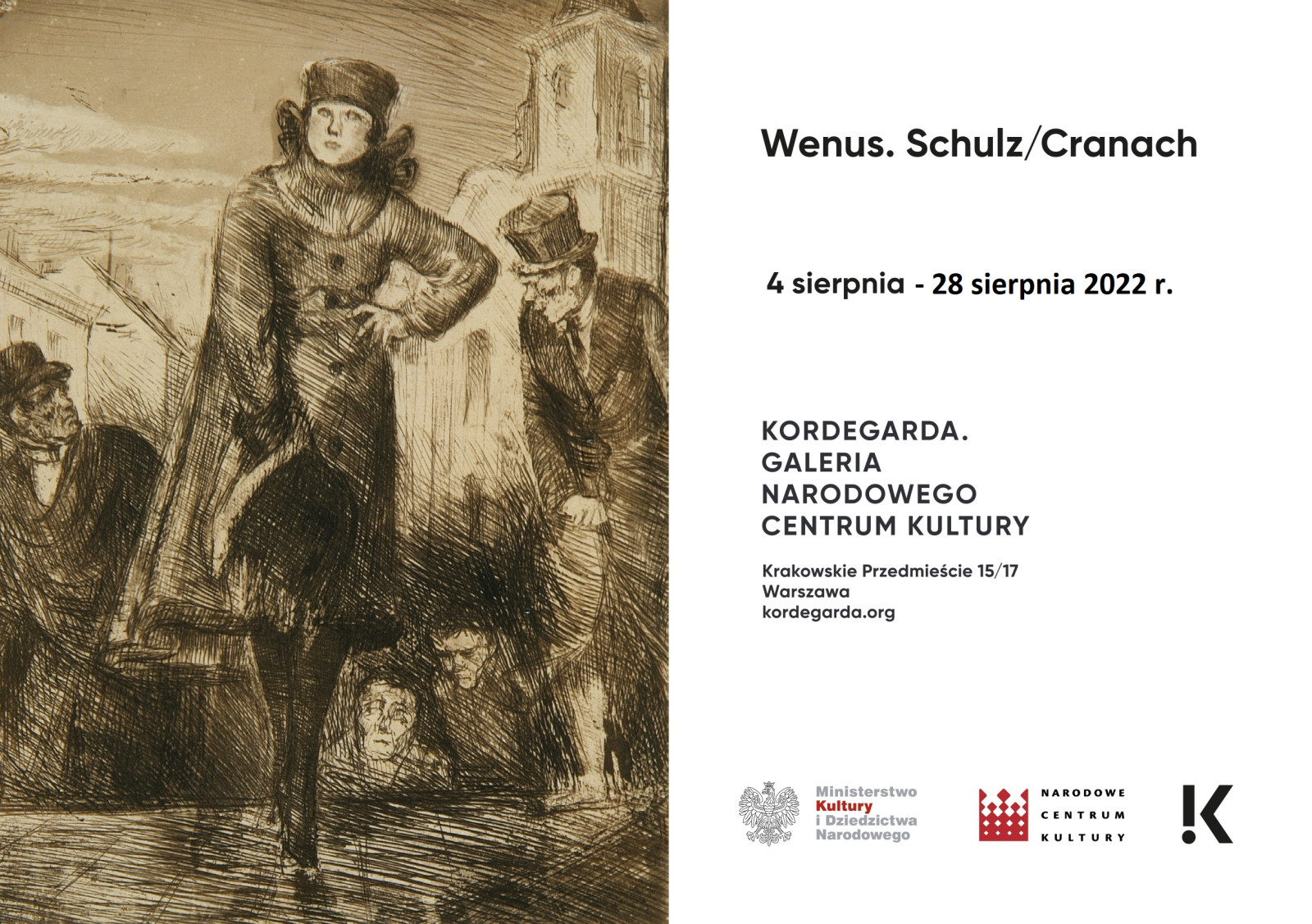 Wenus. Schultz - Cranach" – nowa wystawa w Kordegardzie